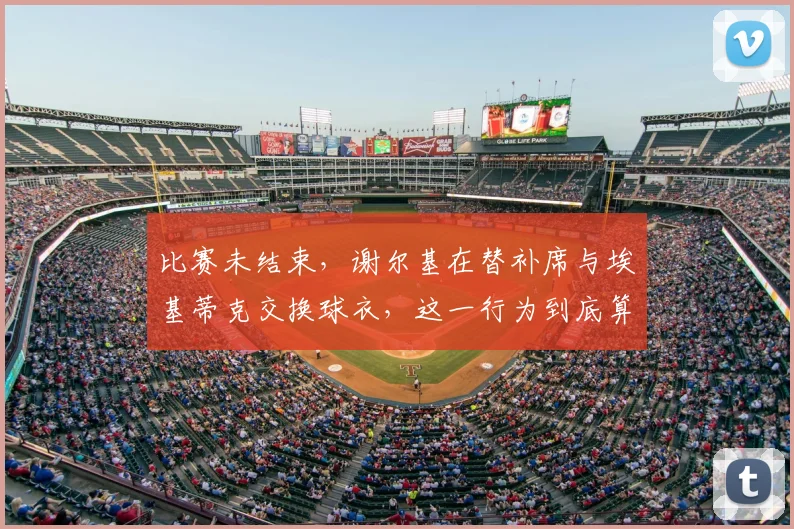 比赛未结束，谢尔基在替补席与埃基蒂克交换球衣，这一行为到底算不算违规？